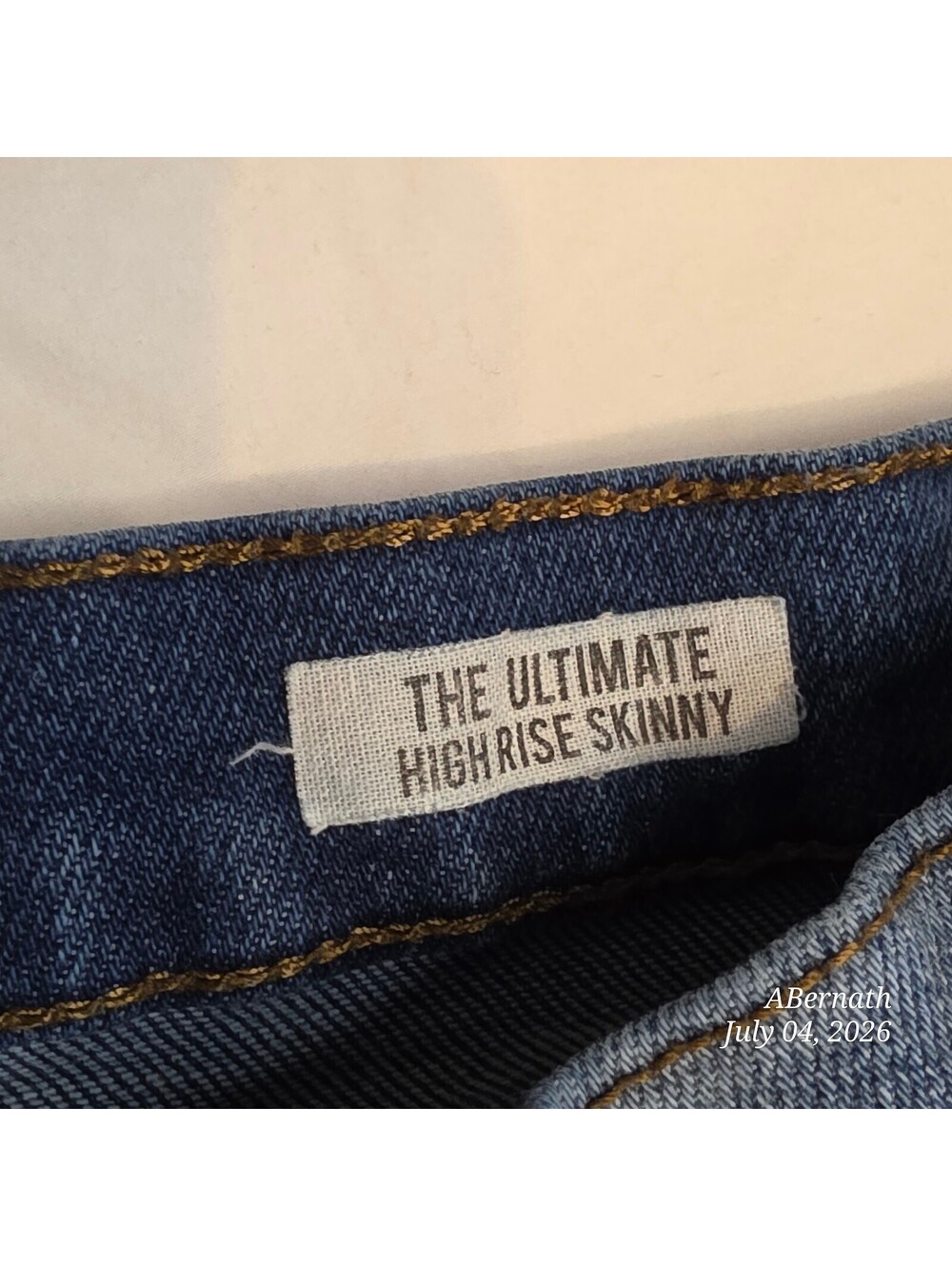 Kensie Vintage Luxe High Rise Skinny Raw Hem Ankle Denim size 26 - Picture 6 of 11